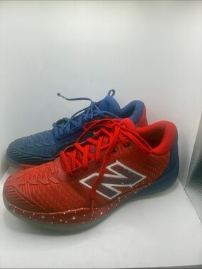 NEW BALANCE SNEAKERS/ FUEL CELL
RED AND BLUE/ STARS/ MEASURES A 8